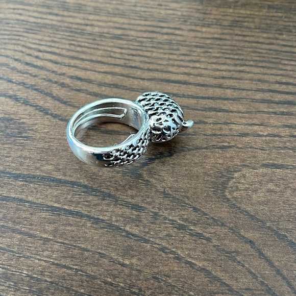 Owl Ring, Adjustable Ring - Picture 3 of 5